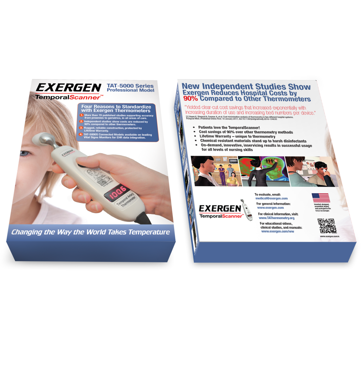 TAT5000 Temporal Artery Professional Thermometer Exergen Corporation