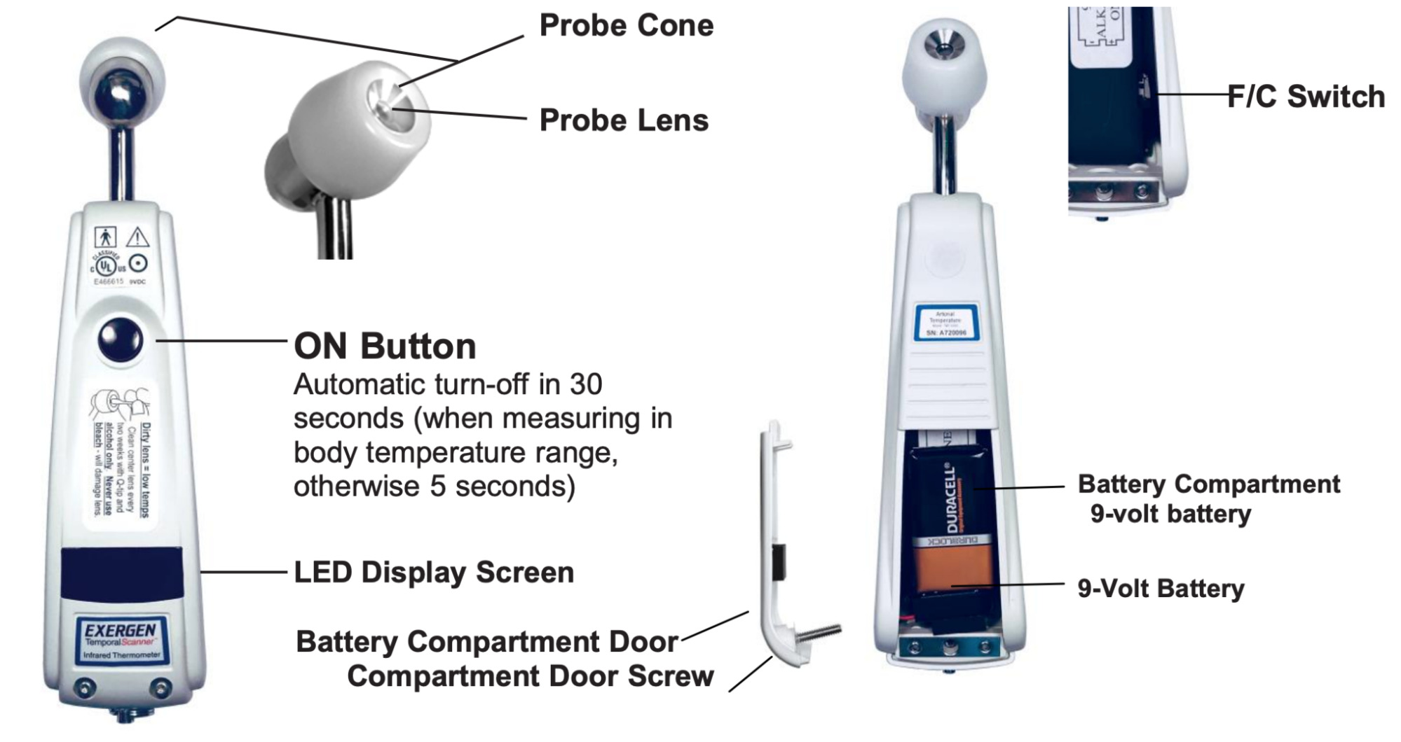 Exergen scanner discount temporal thermometer