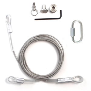 6' Vinyl Covered Steel Cable with Quick Link